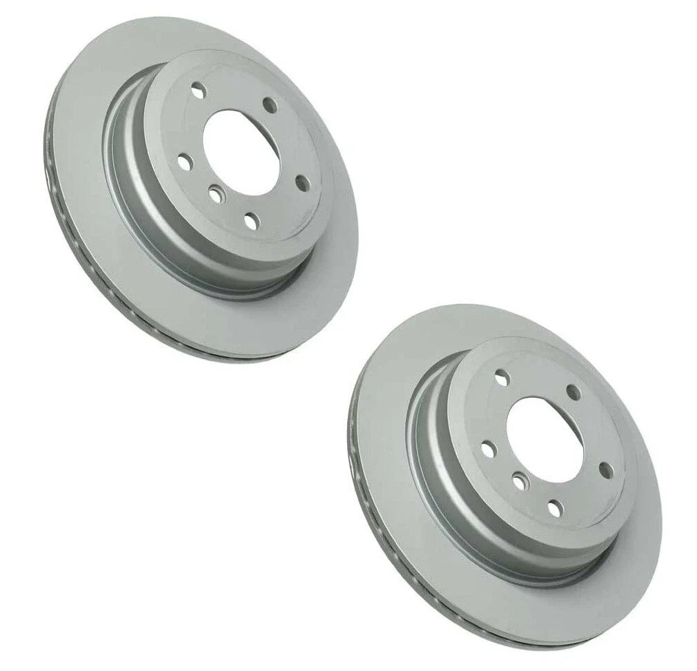 Set of 2 Rear Brake Disc Rotors for BMW E90 E92 E91 E93 328i E84 (2007–2013)