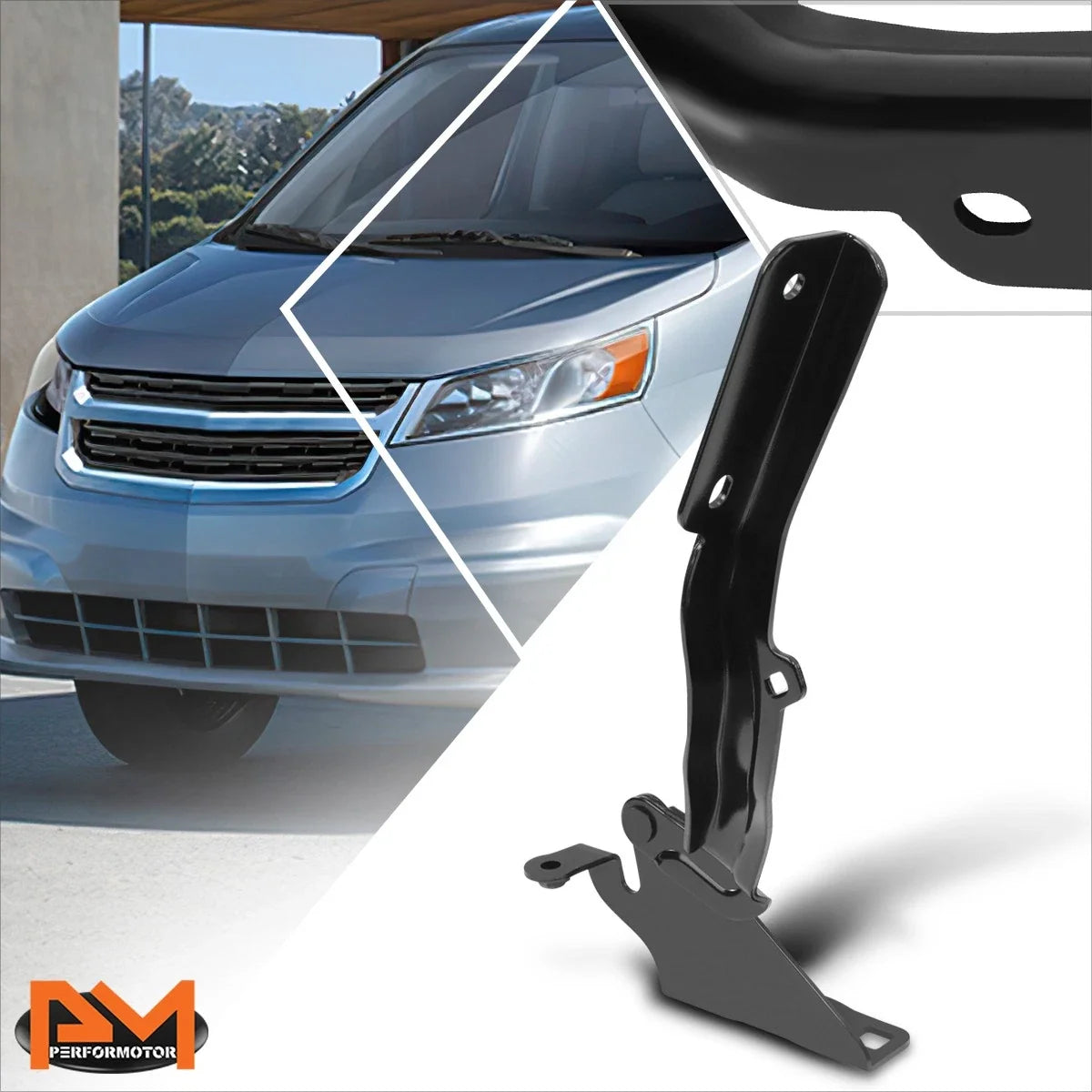 Hood Hinge Left Driver Side Steel for Chevy City Express 2015-2018