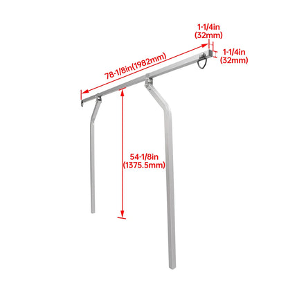 Universal Cross Bar System Kit for Utility Trailer (Raised Side Rails)