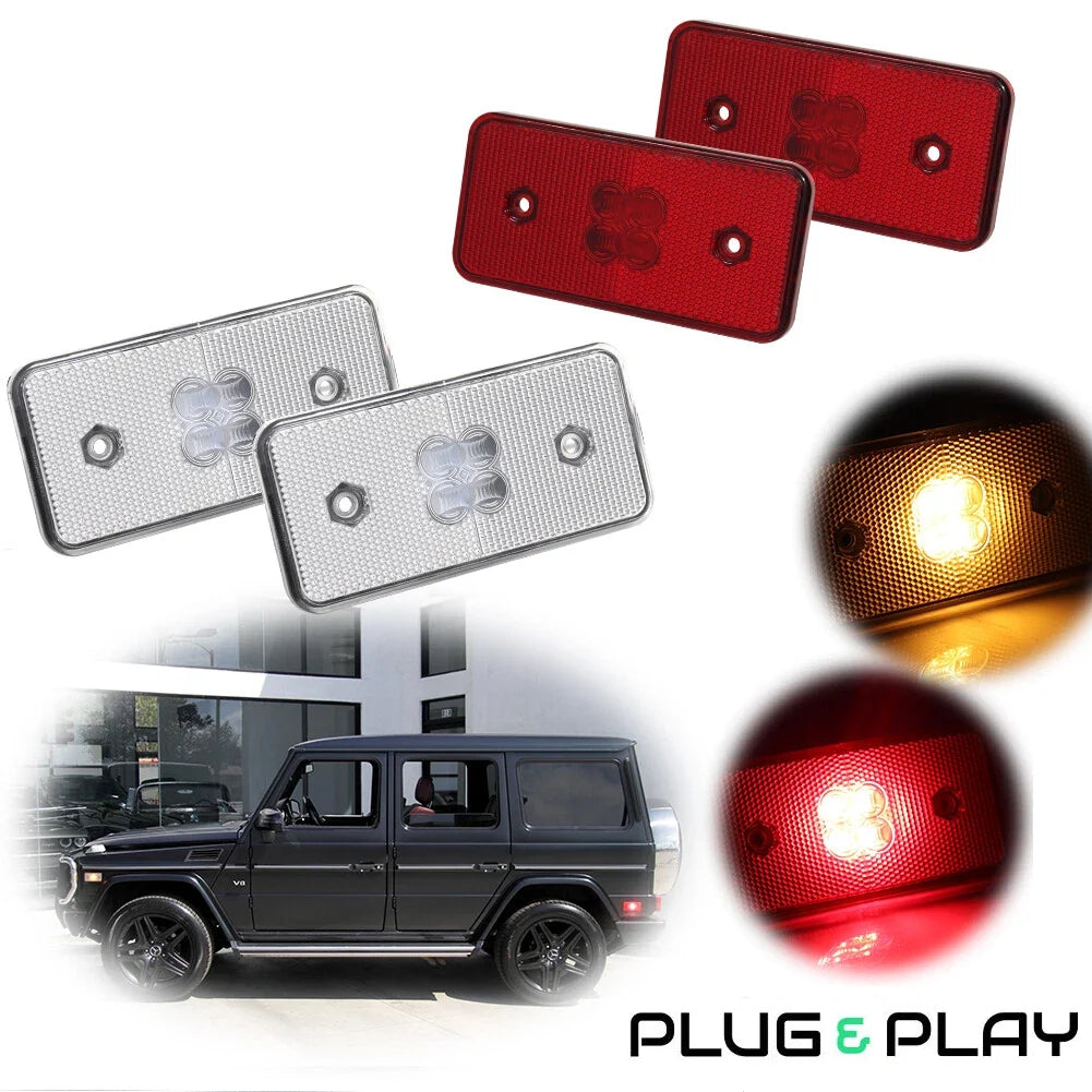 Set of 4 LED Side Marker Lights for Mercedes W463