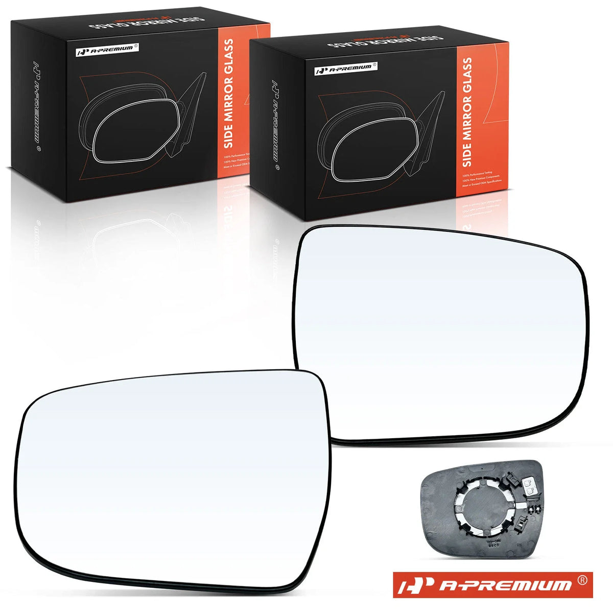 Heated Power Mirror Glass Pair for Nissan Rogue Murano (2014–2019)