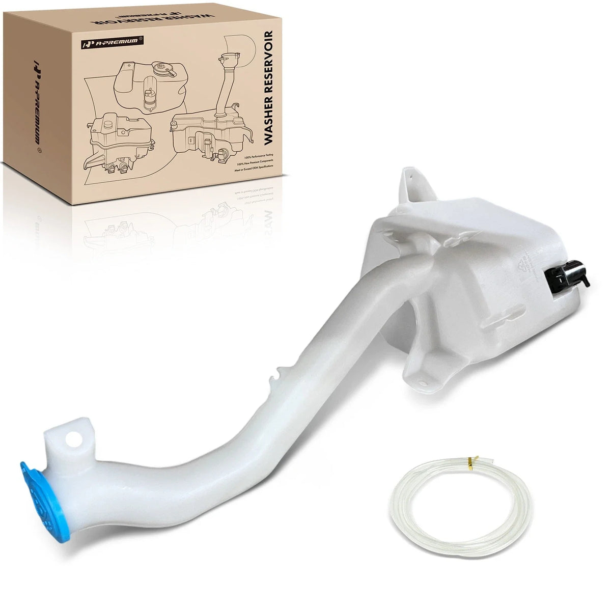 Windshield Washer Reservoir with Pump & Cap for Honda Element (2003–2011)