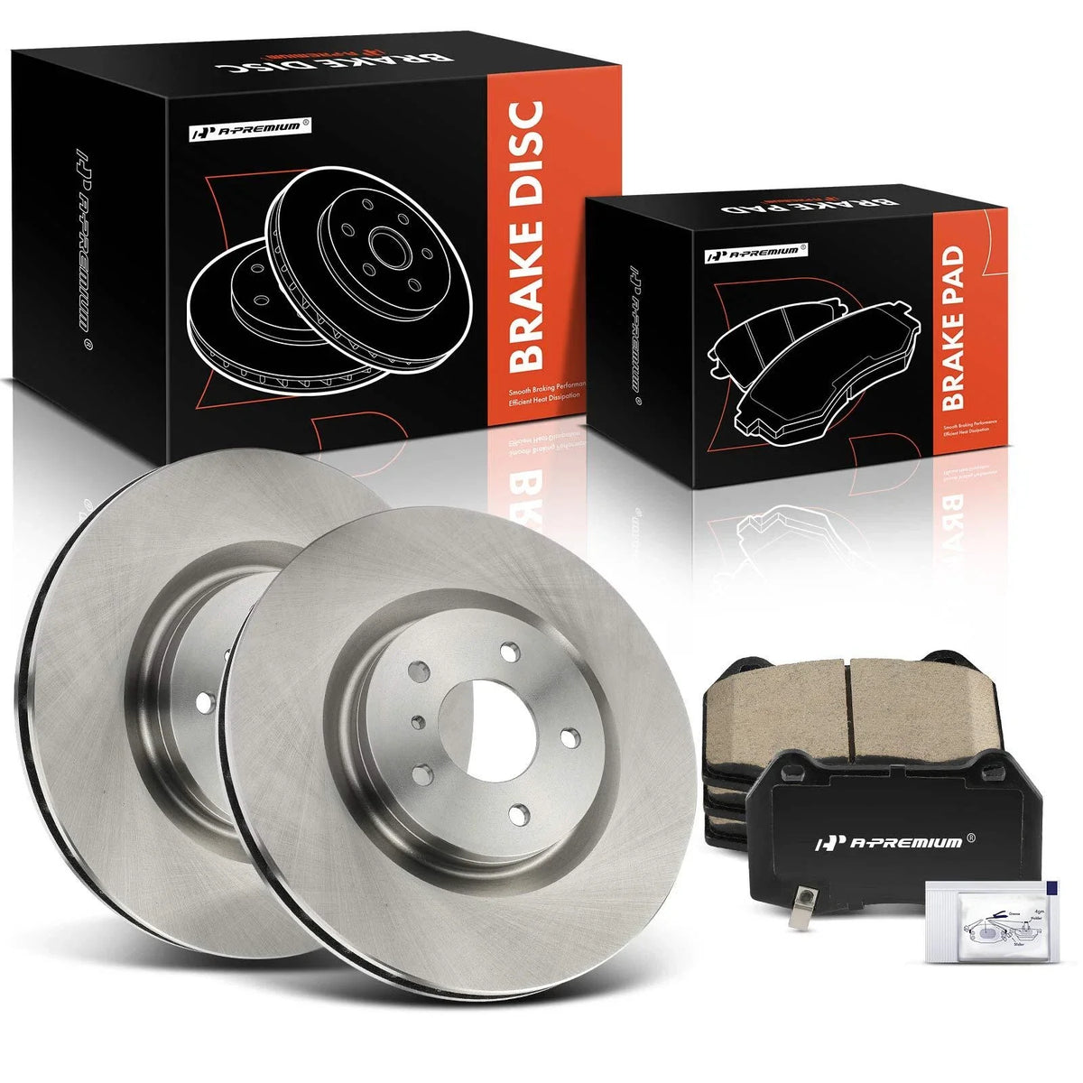 Front Disc Brake Rotors & Ceramic Pads for Nissan 350Z (2003–2008)