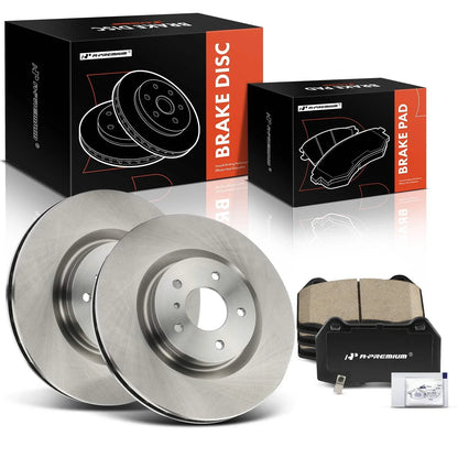 Front Disc Brake Rotors & Ceramic Pads for Nissan 350Z (2003–2008)