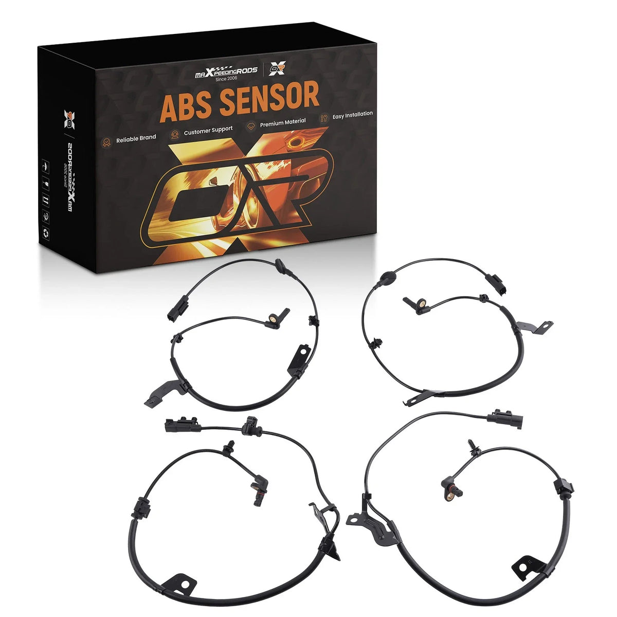 Set of 4 ABS Wheel Speed Sensors for 2009-2020 Dodge Journey