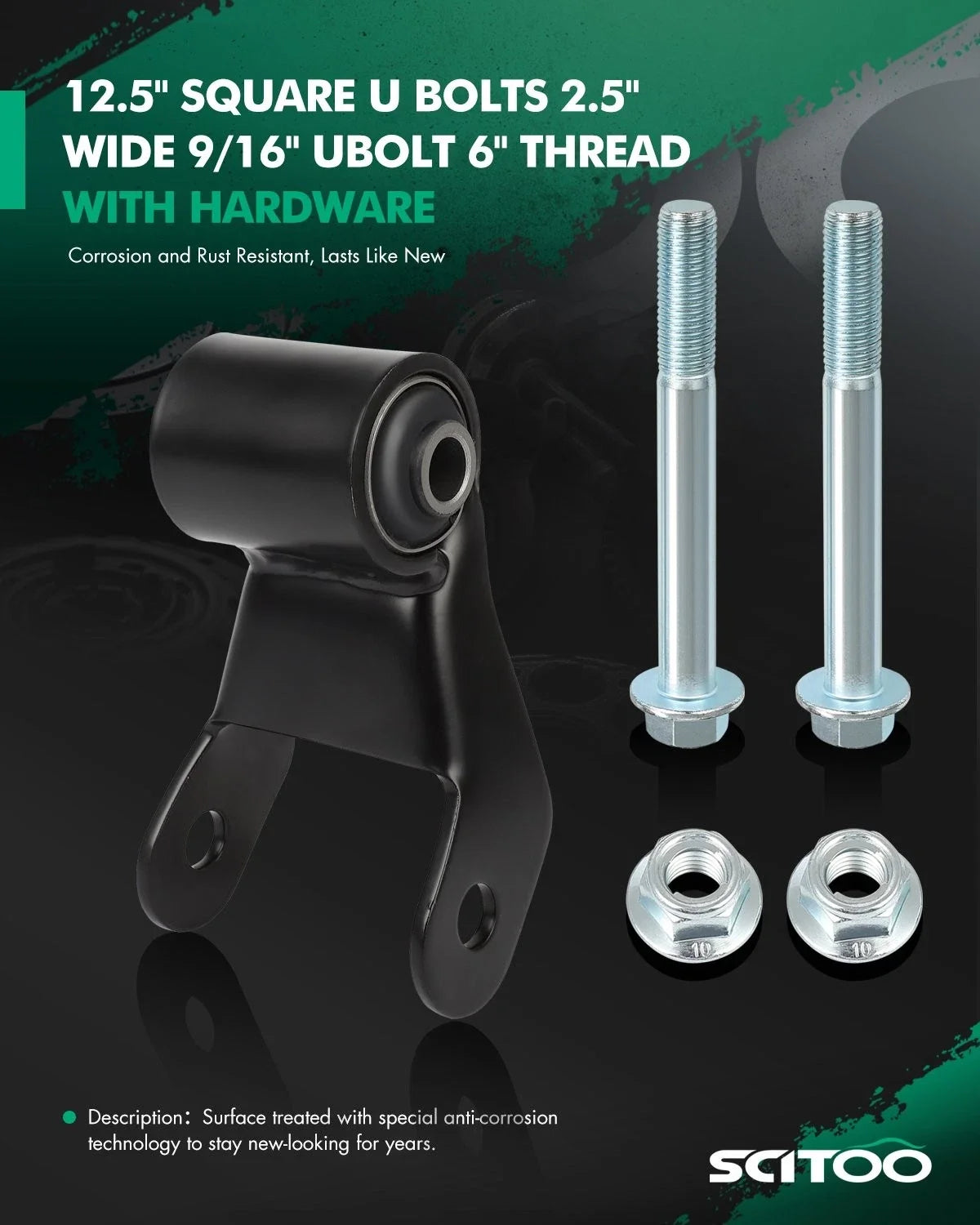 Rear Leaf Spring Shackle Bracket Kit for Chevy GMC (722029)