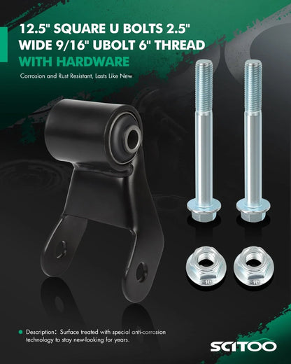 Rear Leaf Spring Shackle Bracket Kit for Chevy GMC (722029)