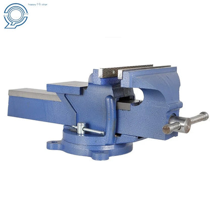 Rotating Bench Vise 8" with 360° Swivel Base for Multi-Purpose Use