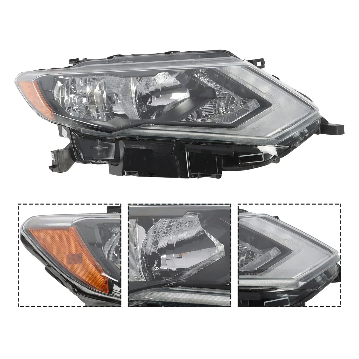 LED Halogen Headlight Pair for Nissan Rogue Sport 2017-2019