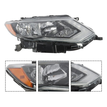 LED Halogen Headlight Pair for Nissan Rogue Sport 2017-2019