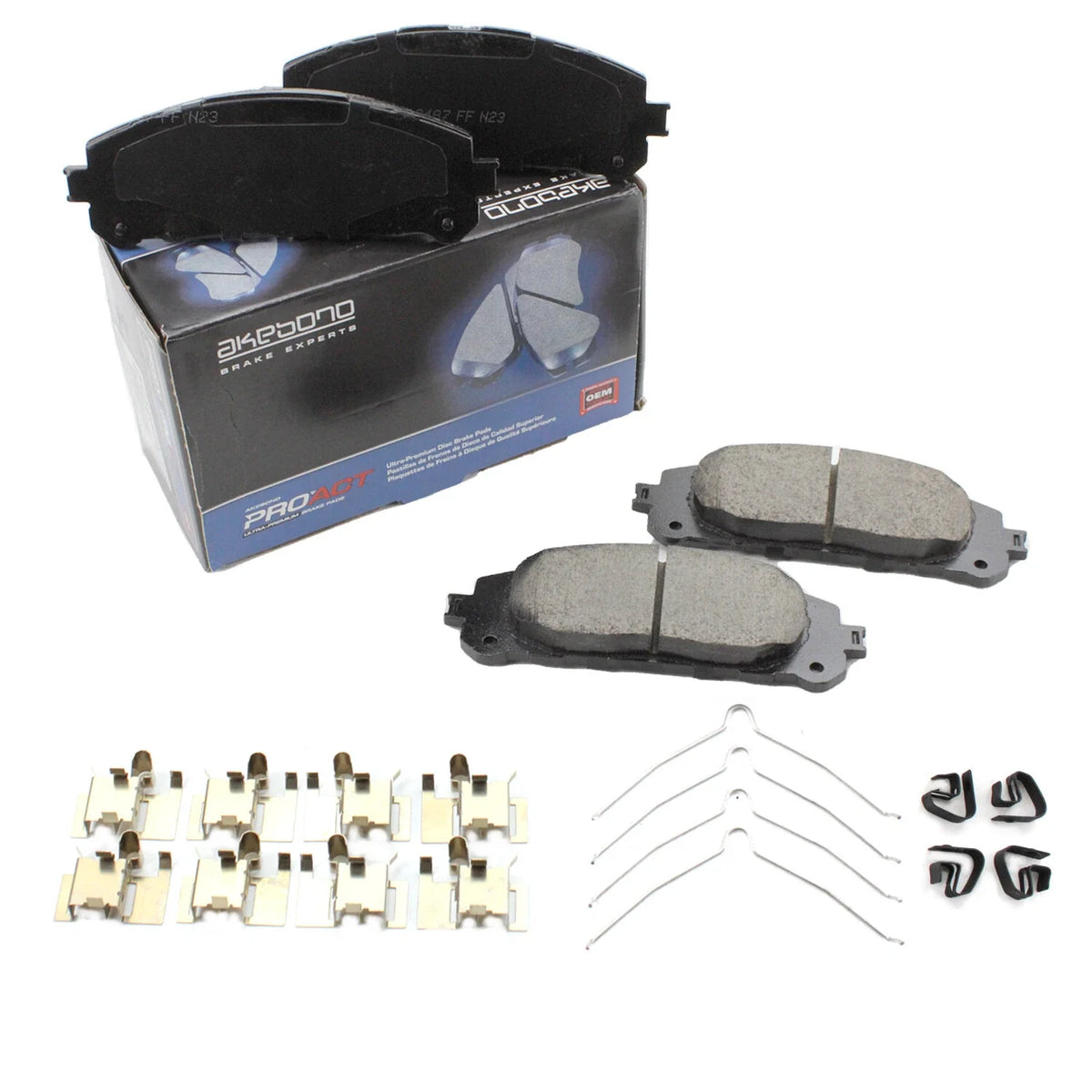 Akebono ProACT Front Brake Pads for Toyota Highlander Set of 4