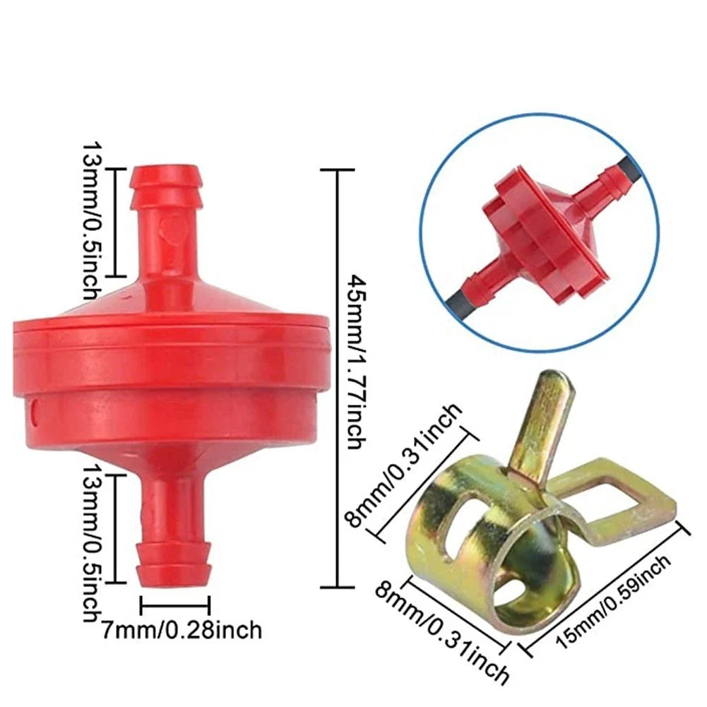 Inline Fuel Filter Clip Set of 10 for