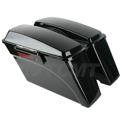 Hard Saddlebags & Bracket Set for Harley Softail Fatboy 1984-2017