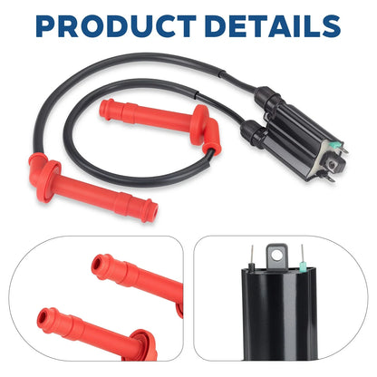Ignition Coil with Spark Plug Cap Wire for Honda CBR600F2 (1991-1994)