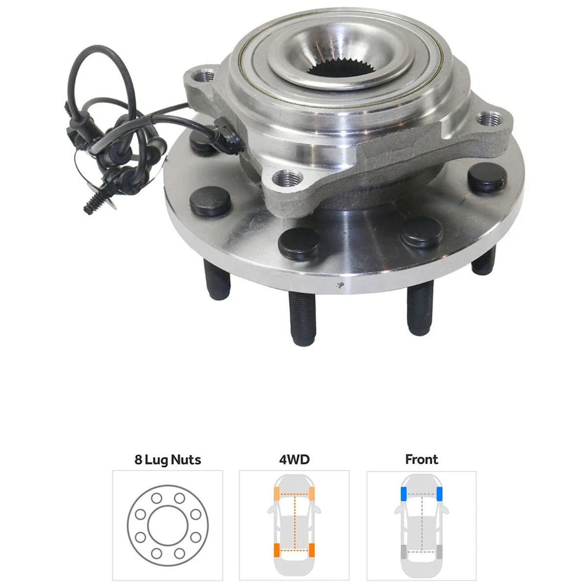 2-Piece Wheel Hubs for Ram 4WD 4X4