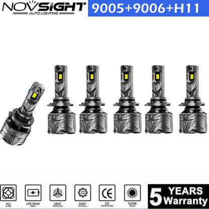 9005, 9006 & H11 LED Headlight Combo Kit