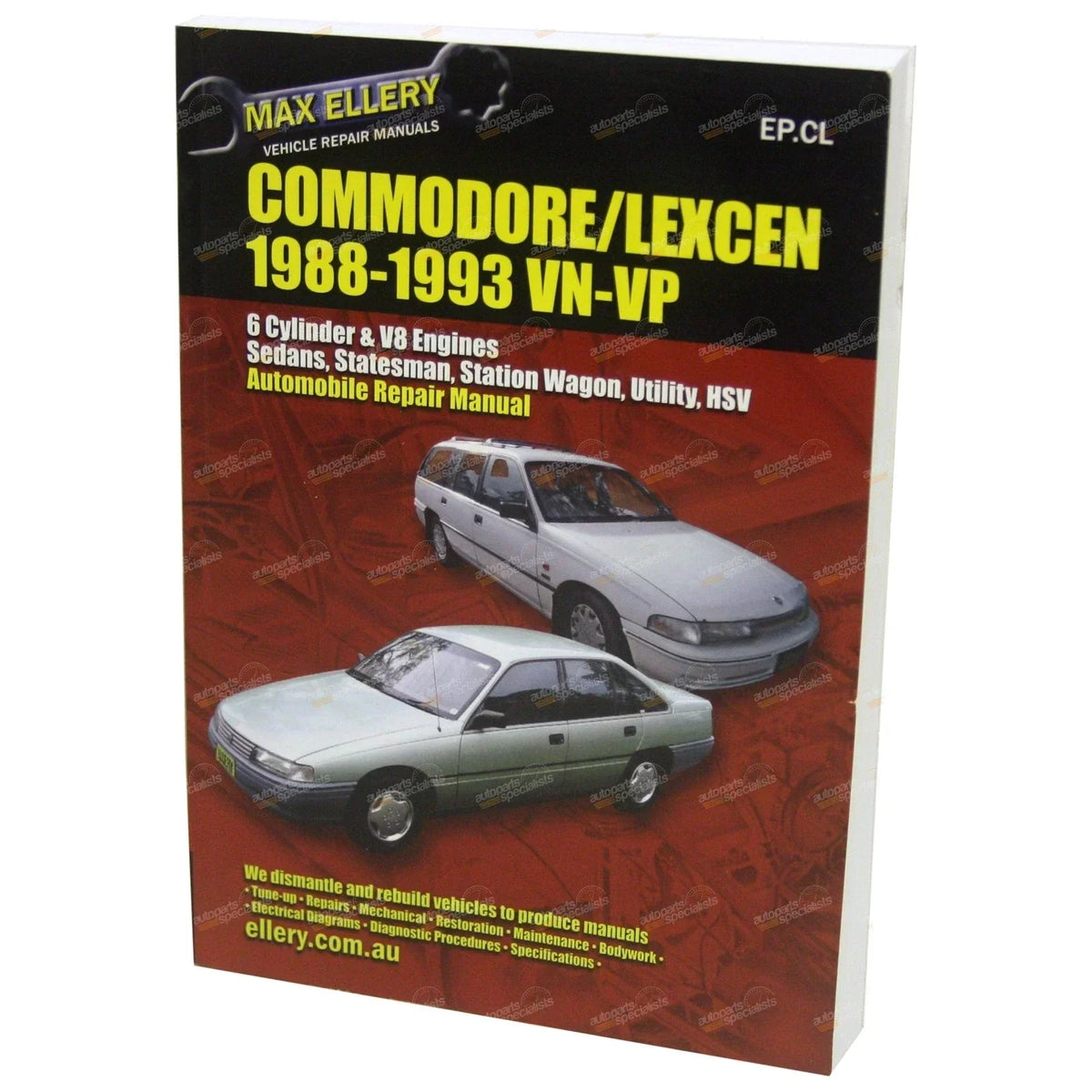 456p Workshop Manual for Commodore VN VP V6 V8 - Garage Service Book