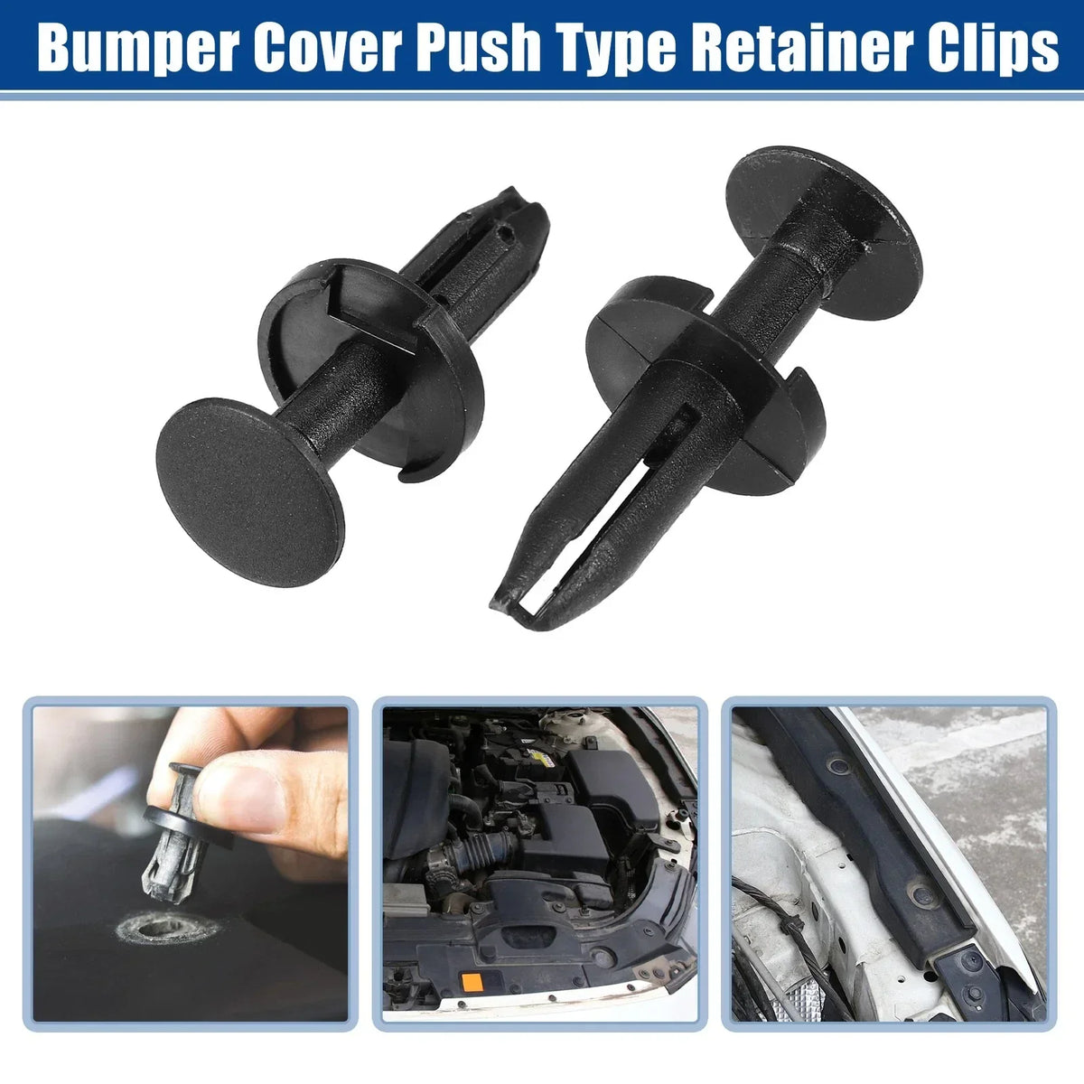 15 Bumper Cover Retainer Clips for Chrysler 200 (2011-2014) - Push Type