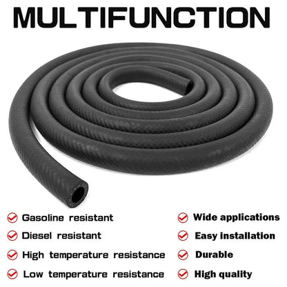 Flexible 3/8" Nitrile Rubber EFI Fuel Injection Hose for Gas