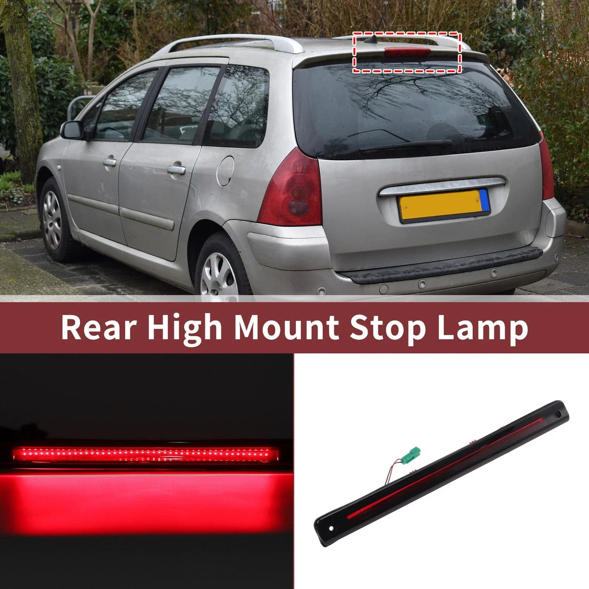 Red LED Third Brake Light for Buick Terraza (2005–2007) No. 15264475