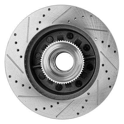 2010-2012 Ford F-250 Super Duty Disc Brake & Pad Kit, Cross-drilled