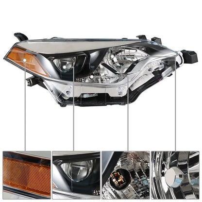 Right Chrome Headlight Housing for Toyota Corolla (2014-2016)