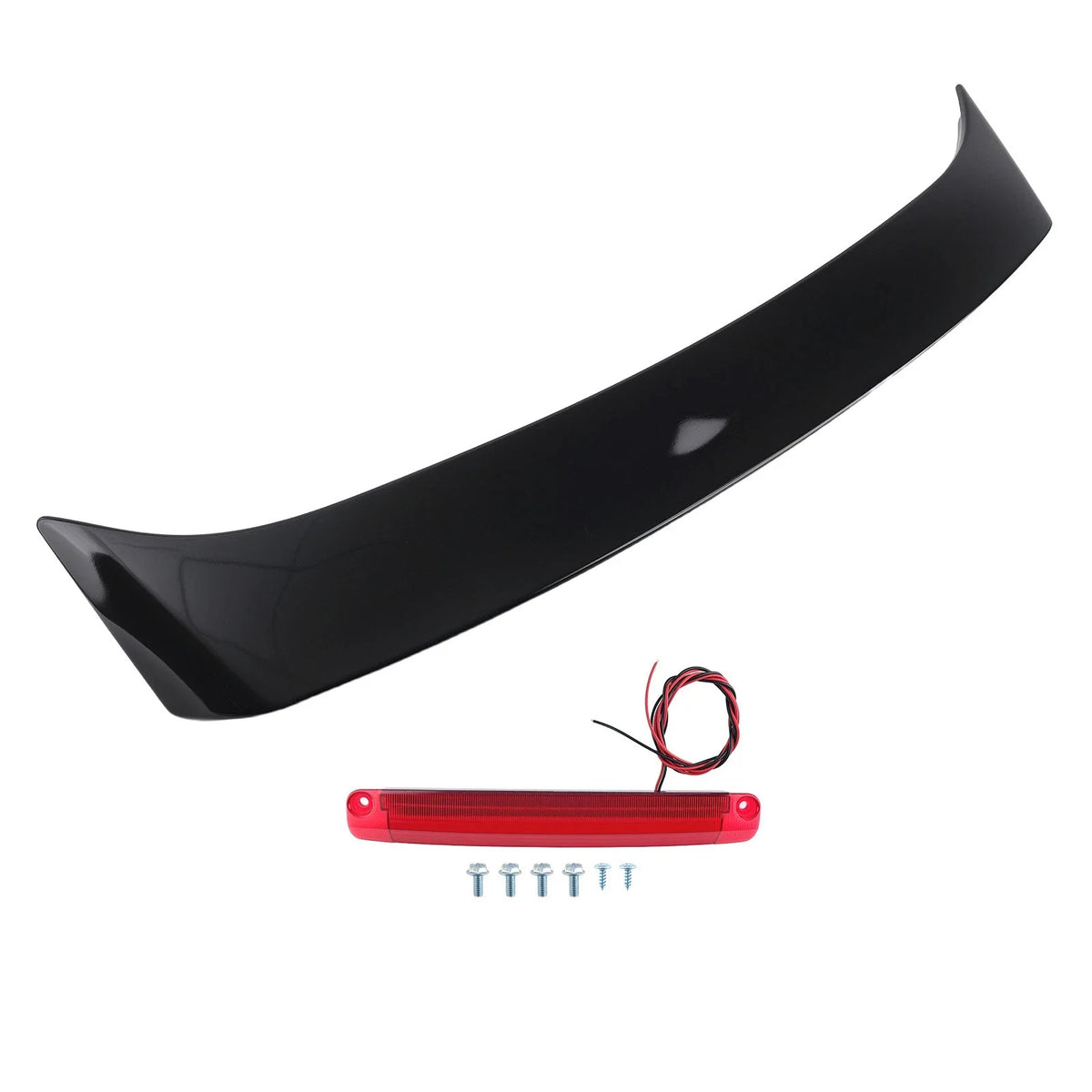 Glossy Black Trunk Wing Spoiler for Toyota Corolla (2003–2008) with LED Brake Light