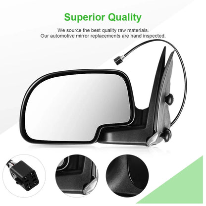 Manual Folding Driver Mirror Heated for GMC Chevy 2000-2002