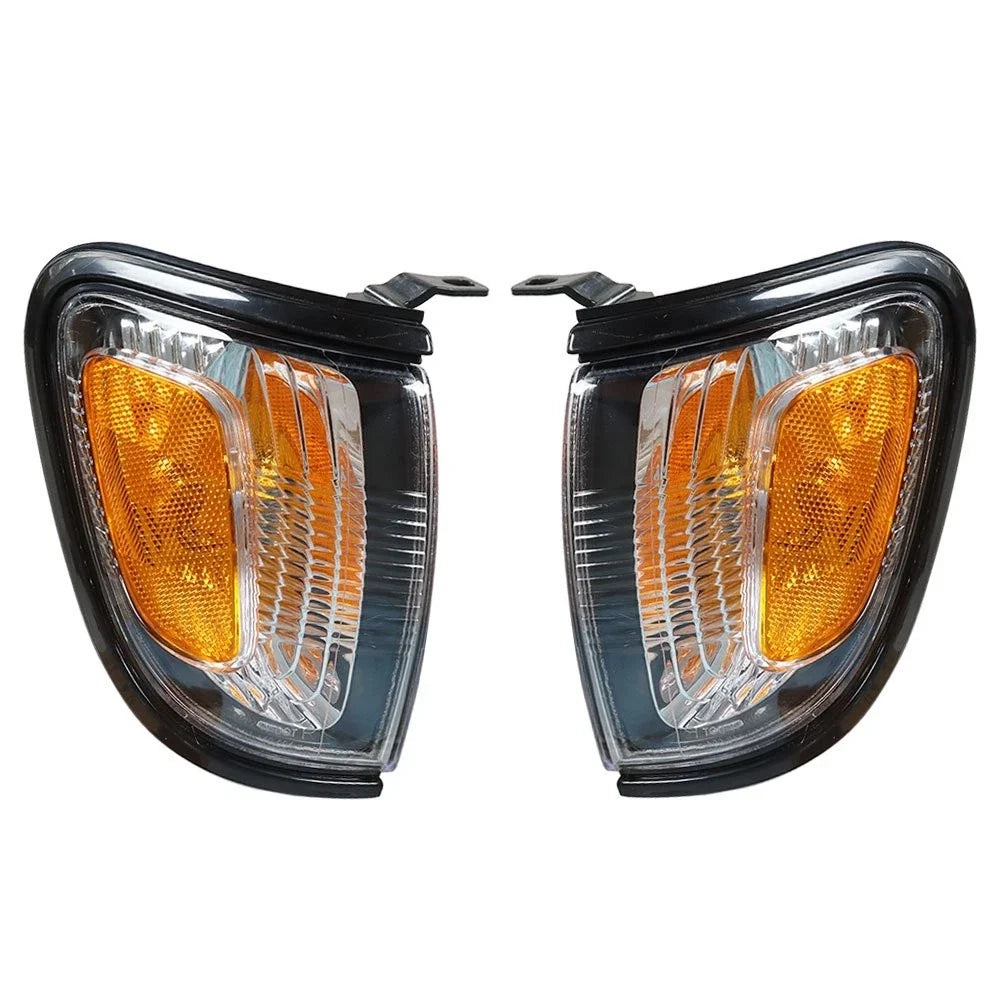 Pair Black Borders Corner Turn Signals for Toyota Tacoma (2001–2004)