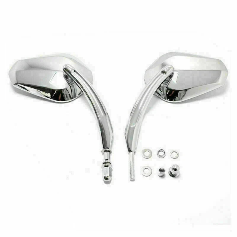 Motorcycle Mirrors Long Stem Chrome for Dyna Cruiser (T9)
