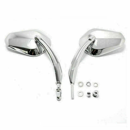 Motorcycle Mirrors Long Stem Chrome for Dyna Cruiser (T9)