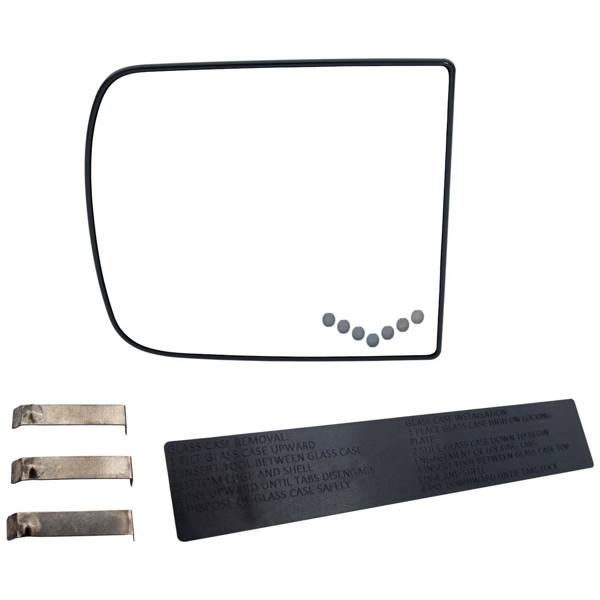 Left Side Heated Mirror Glass for Chevy Suburban Yukon Driver