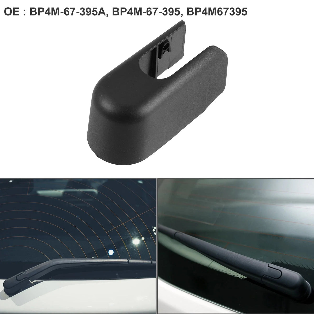 Rear Windshield Wiper Arm Cover Cap BP4M-67-395A for Mazda 3 (2004–2009)