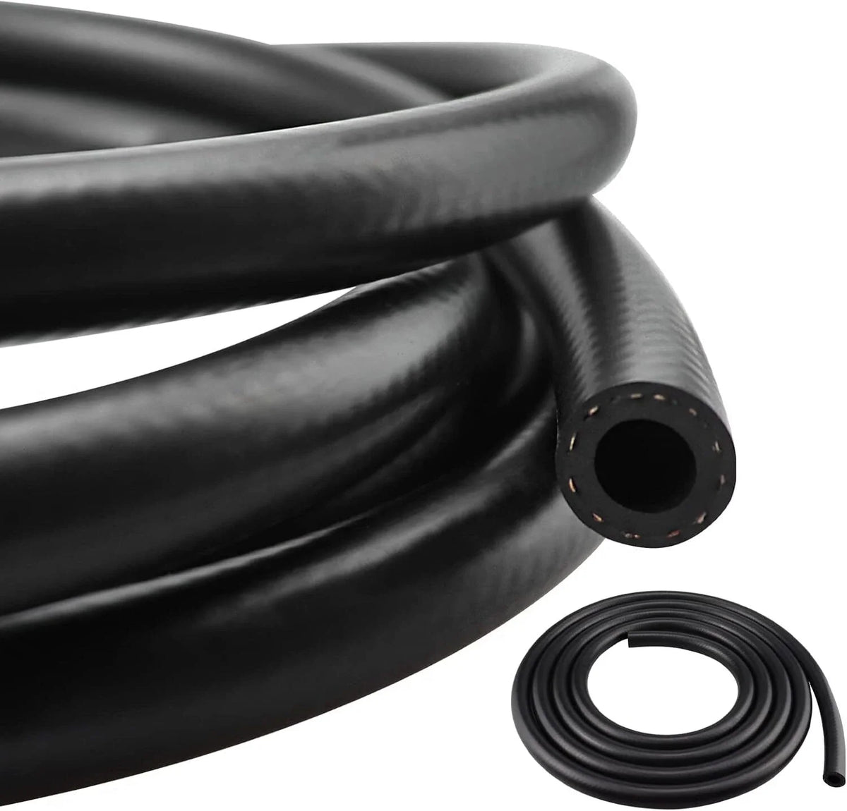 15FT Fuel Line Hose for Gas Applications (Rubber, 5/8" ID)