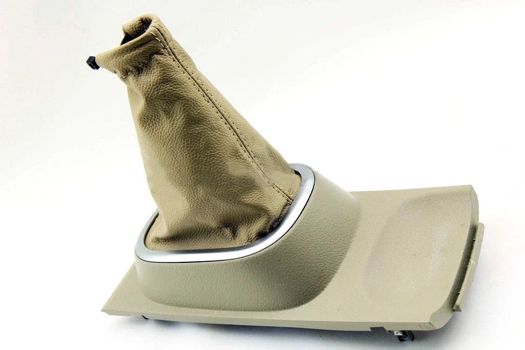 Leather Shift Boot Cover for Nissan Versa (2007–2012) Beige