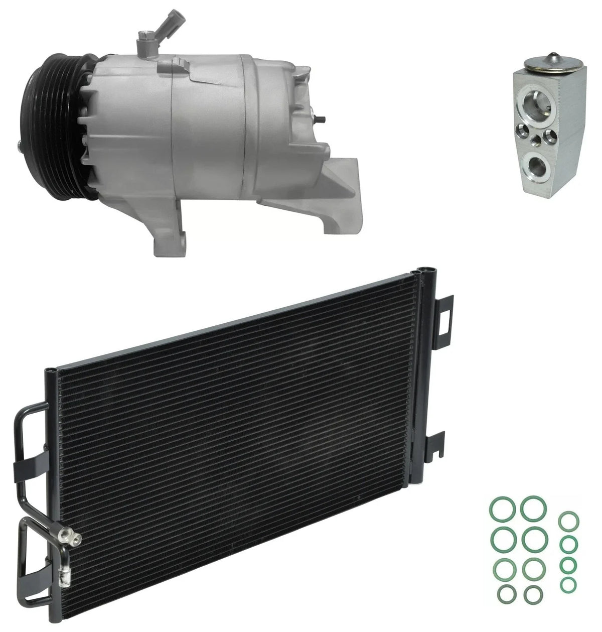 A/C Compressor Kit with Condenser for Pontiac Grand Prix 3.8L (2008–2008)
