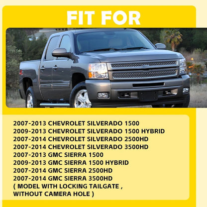 Chrome Keyhole Tailgate Handle for 2007-2013 GMC Sierra & Chevy Silverado