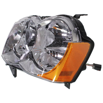 Headlight Set (Left & Right) for Jeep Grand Cherokee (2008–2010) Halogen w/ Bulbs