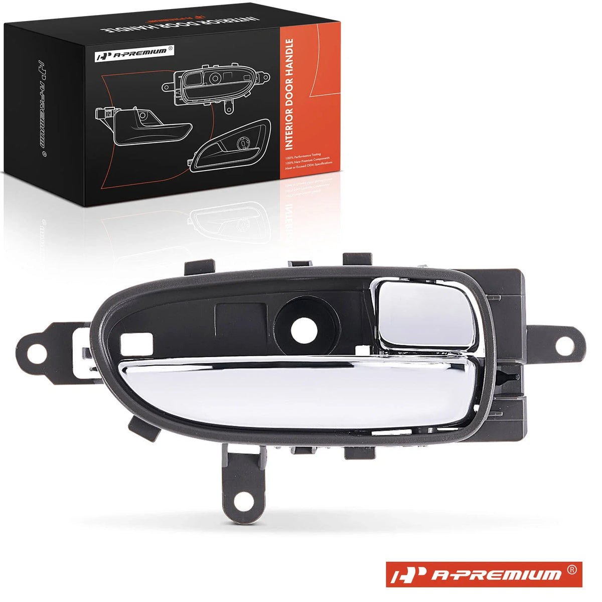 Interior Door Handle for Nissan Altima Maxima (Gray Chrome)
