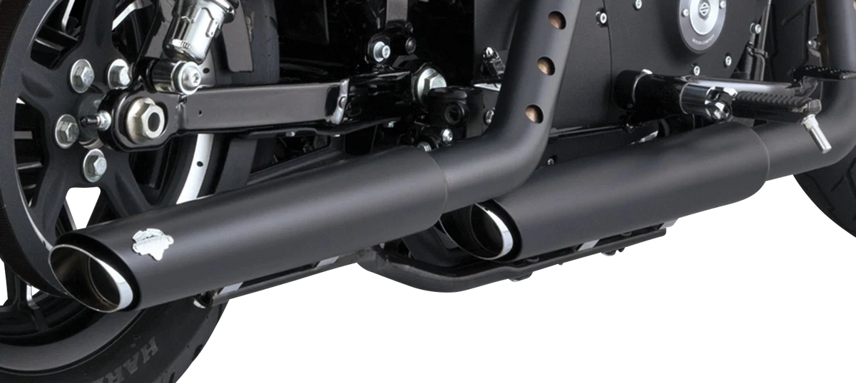 Vance & Hines 3" Twin Slash Slip-On Mufflers for Harley Davidson (46361)