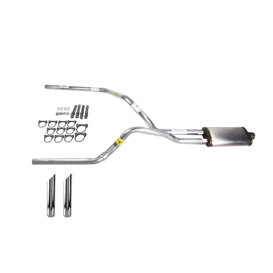 Dual Exhaust 2.5" Stainless Muffler with SW Tip for Ram (2004–2006)