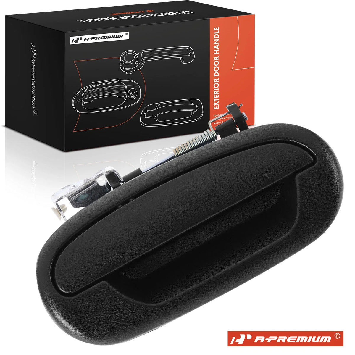 Rear Right Black Exterior Door Handle for Ford F150 (2001–2003)