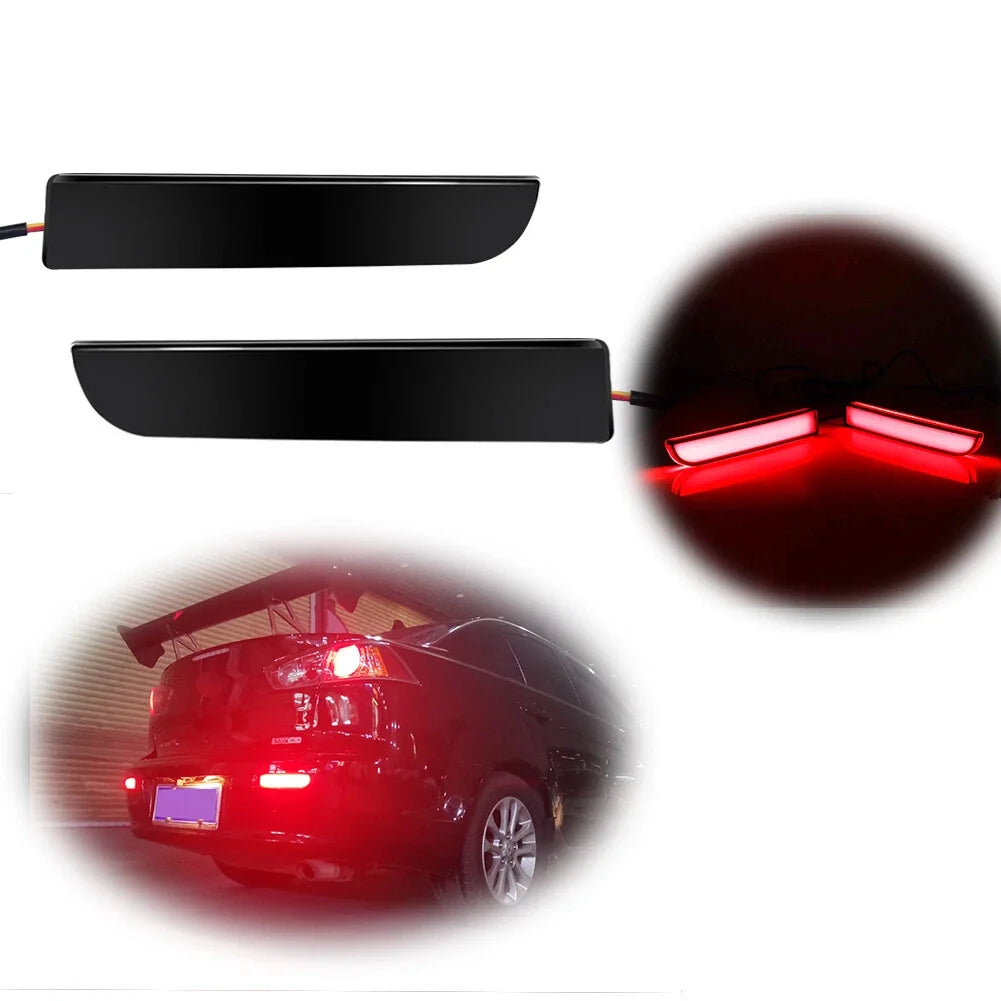 Bumper Reflector Tail Brake Fog Light for Mitsubishi Lancer Evo