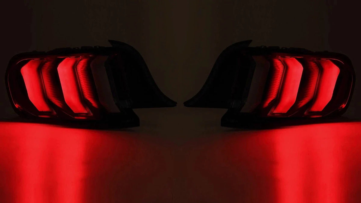 LED Sequential Tail Lights for Ford Mustang (2015–2023) - Red Lens