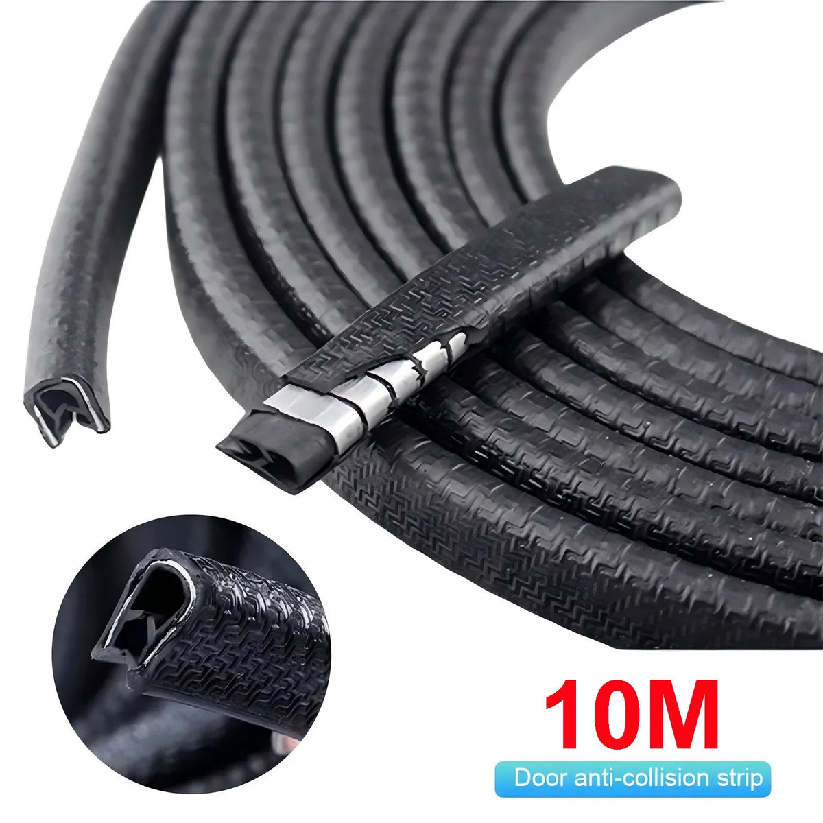 Rubber Seal Car Door Edge Guard Molding Trim for Universal Vehicles (32ft)