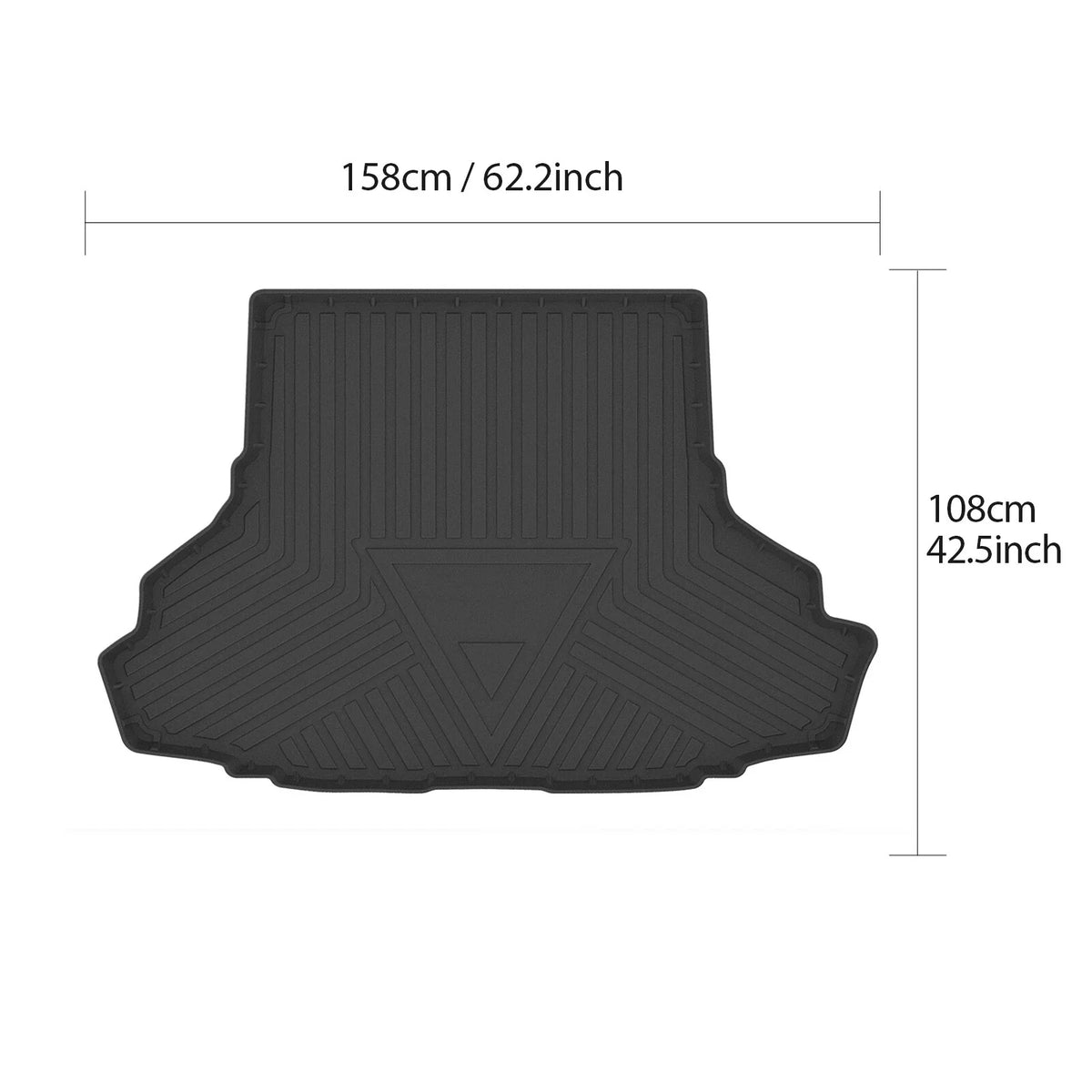 Anti-Slip Waterproof Trunk Mats for Ford Mustang (2015–2022)