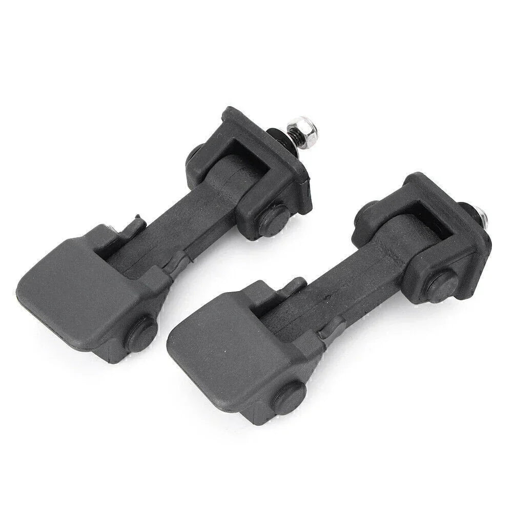 Black Hood Latch Lock Catch Mount Kit for Jeep Wrangler JK 2007-2017