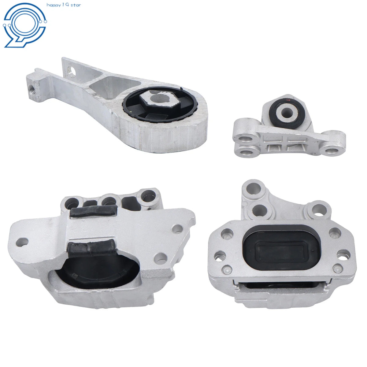 Set of 4 Engine and Transmission Mounts for Jeep Renegade (2015–2017)
