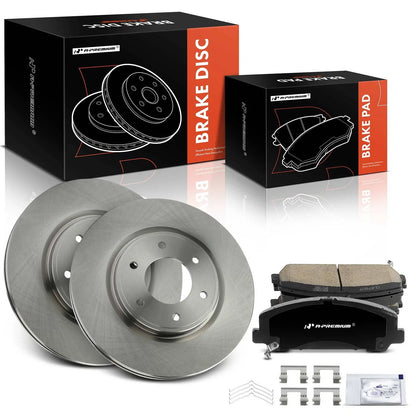 Front Disc Brake Rotors & Ceramic Pads for Nissan Armada (2004–2023)