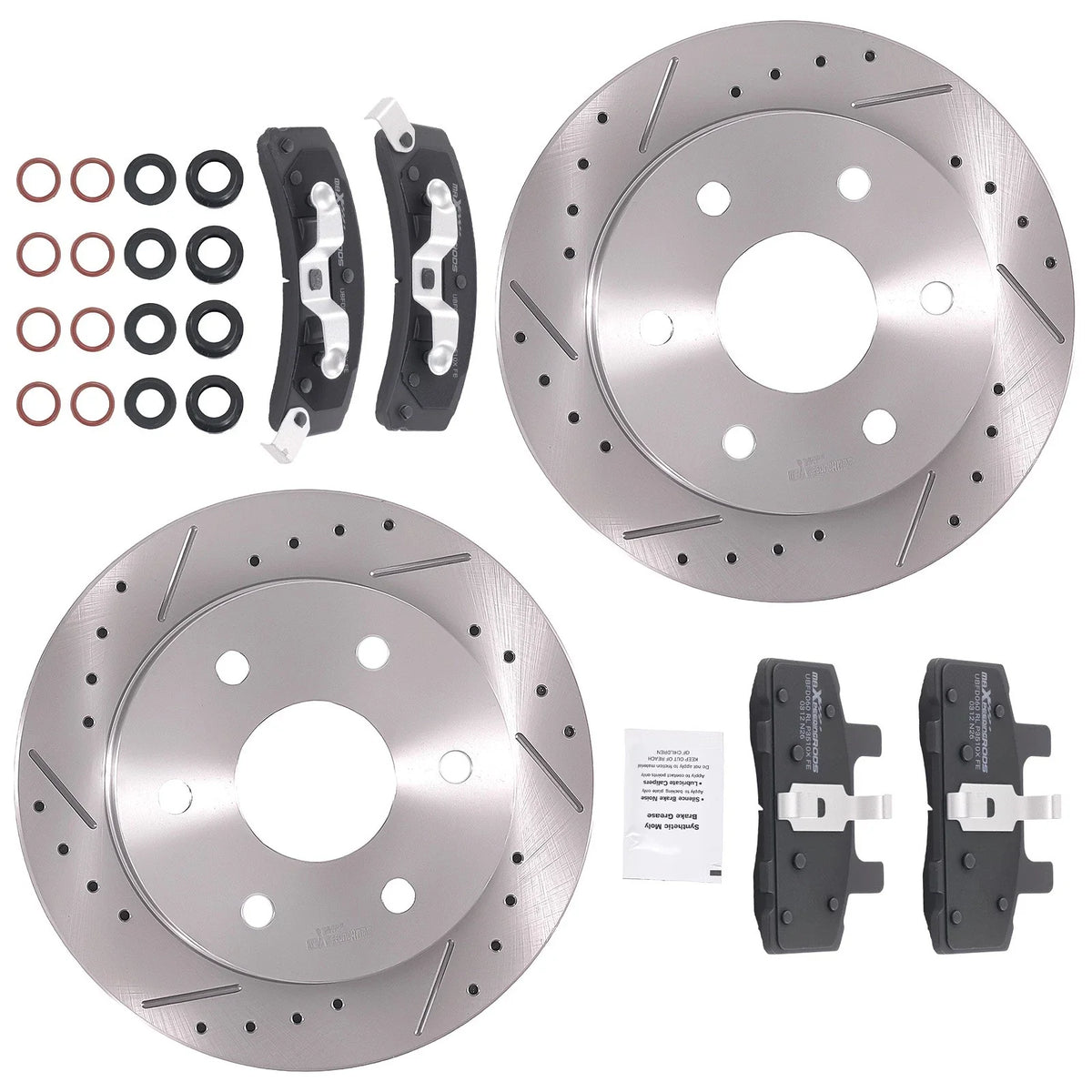 Front Brake Rotors and Pads Kit for GMC Chevrolet K1500 Suburban (1992–1999)